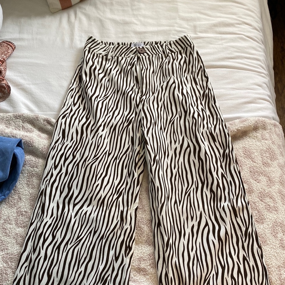 Beginning boutique zebra pants